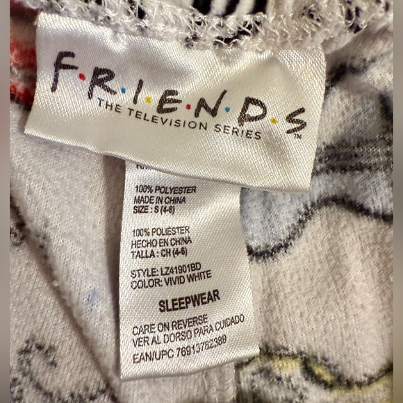 “FRIENDS” themed Pajama Bottoms, Small, EUC - Picture 5 of 6